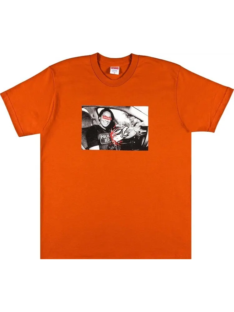 Футболка Supreme x ANTIHERO ICE Tee 'Rust' — изображение 1 из 3, оранжевый