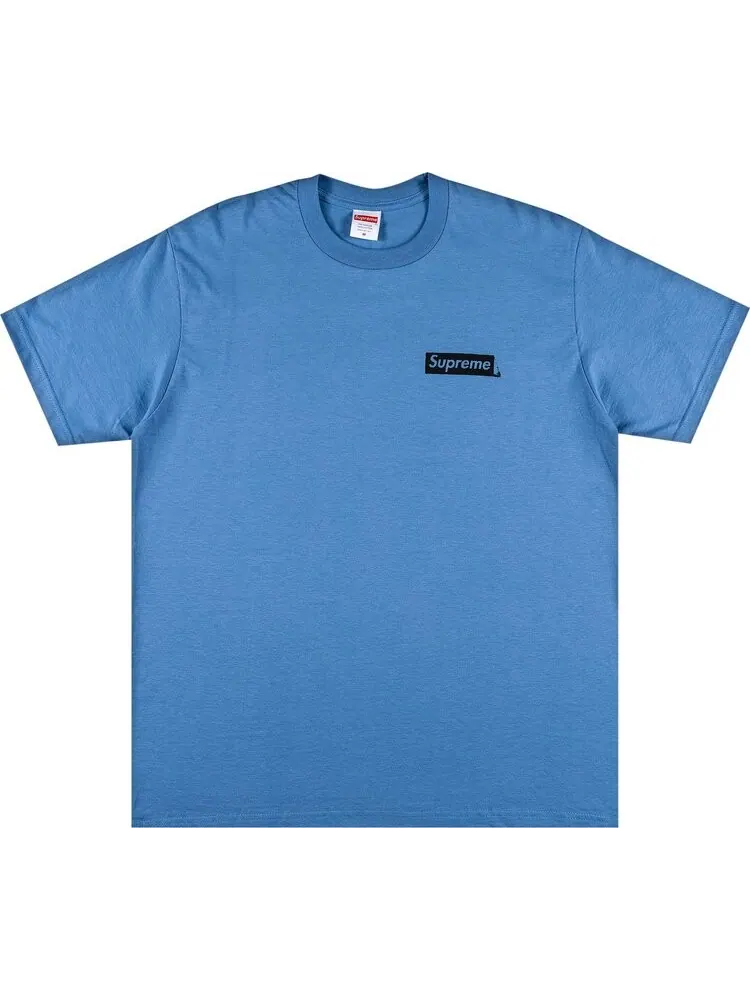 Футболка Supreme No More Shit Tee 'Dusty Light Royal' — изображение 1 из 3, синий