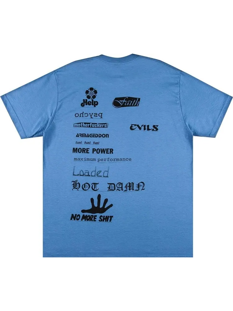 Футболка Supreme No More Shit Tee 'Dusty Light Royal' — изображение 2 из 3, синий