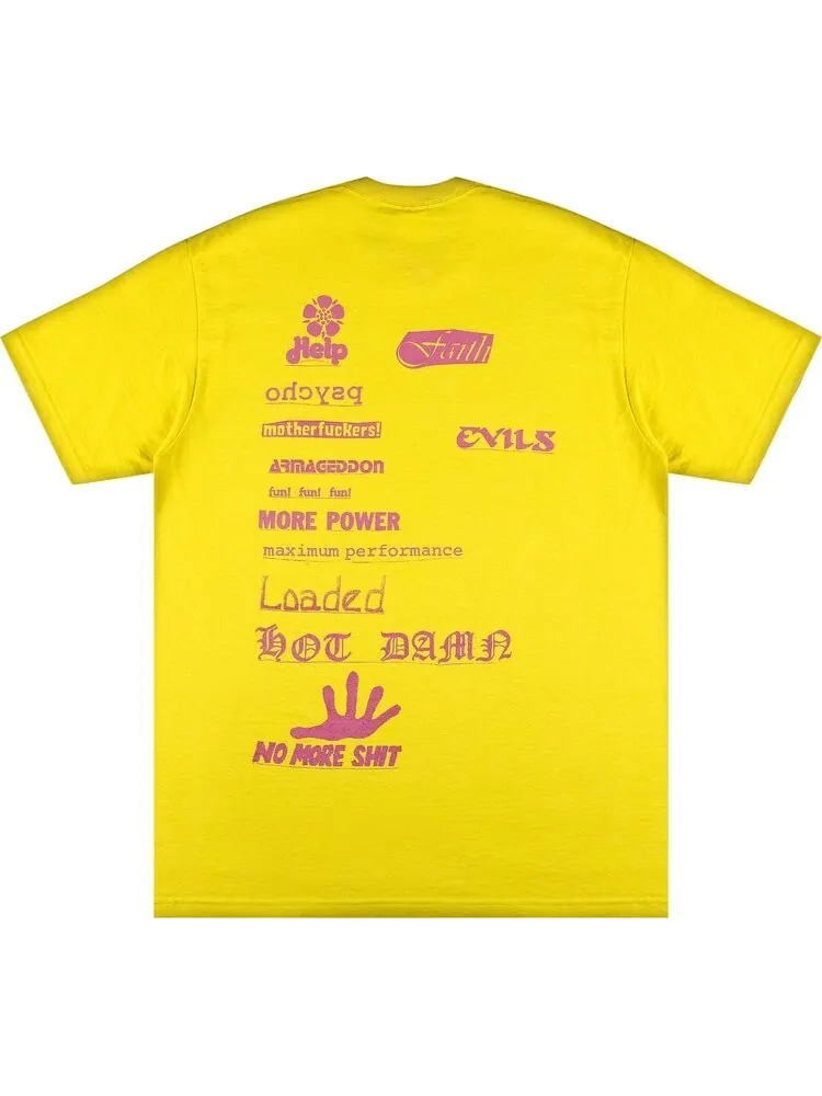 Футболка Supreme No More Shit Tee 'Lemon' — изображение 2 из 3, желтый