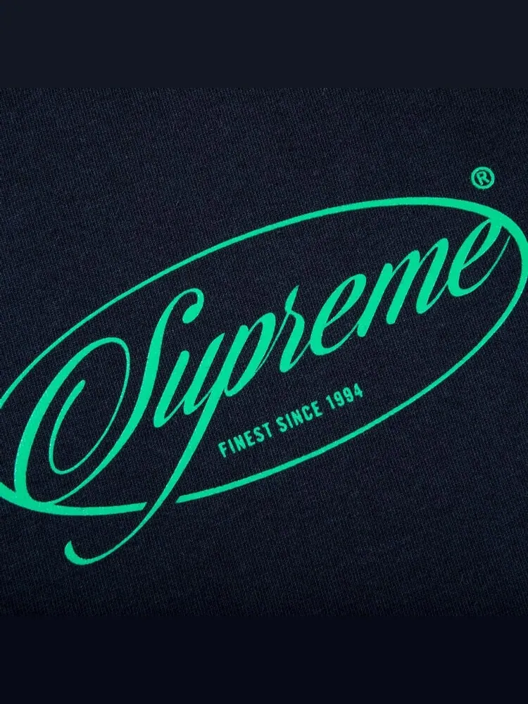 Футболка Supreme Classics Tee 'Navy' — изображение 2 из 2, синий