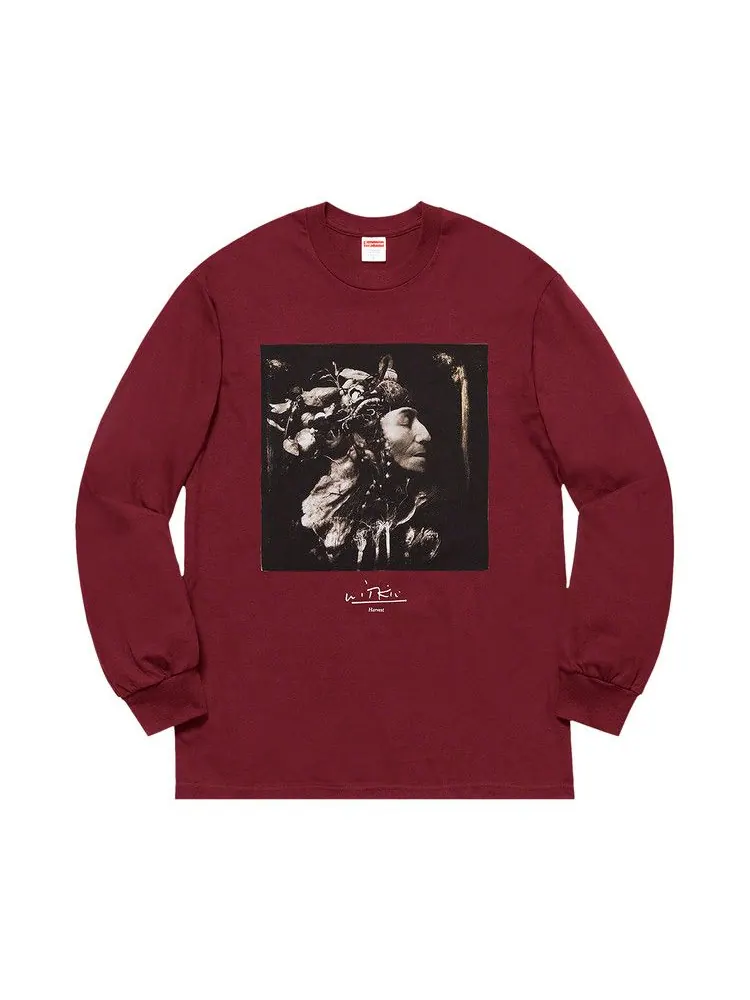 Футболка Supreme x Joel-Peter Witkin Harvest Long-Sleeve Tee — изображение 1 из 2, бордовый