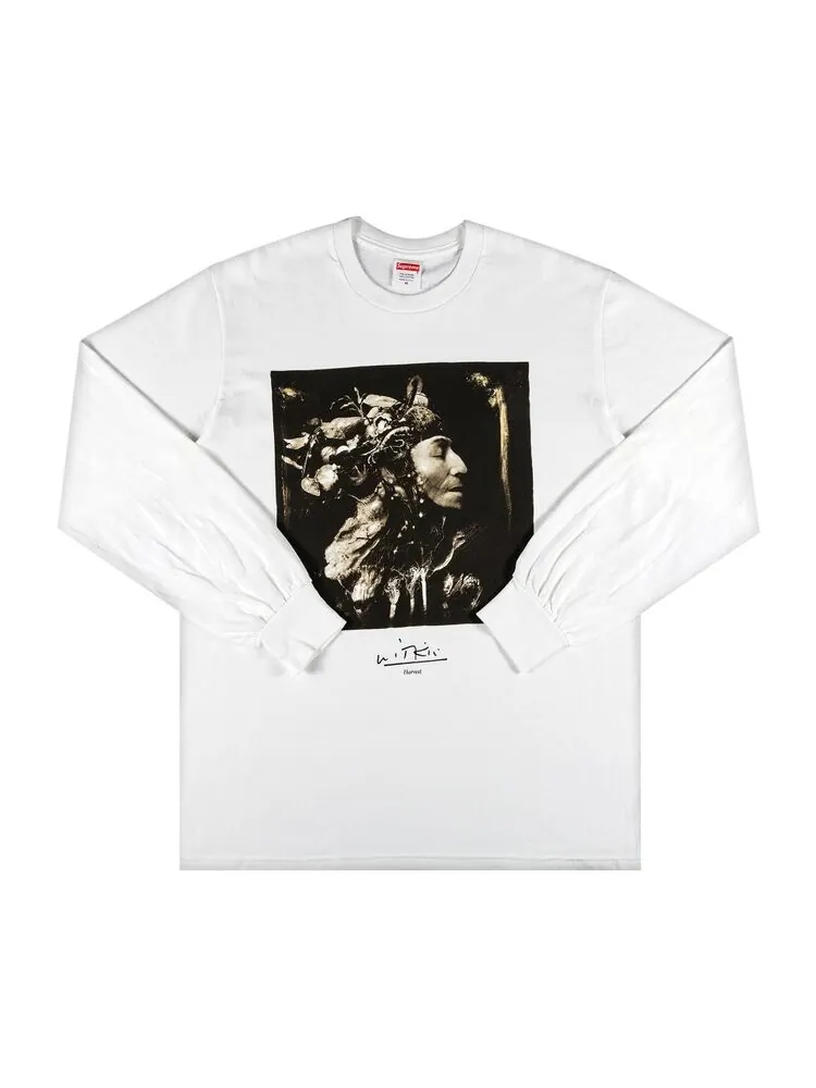 Лонгслив Supreme x Joel-Peter Witkin Harvest Long-Sleeve Tee 'White' — изображение 1 из 3, белый