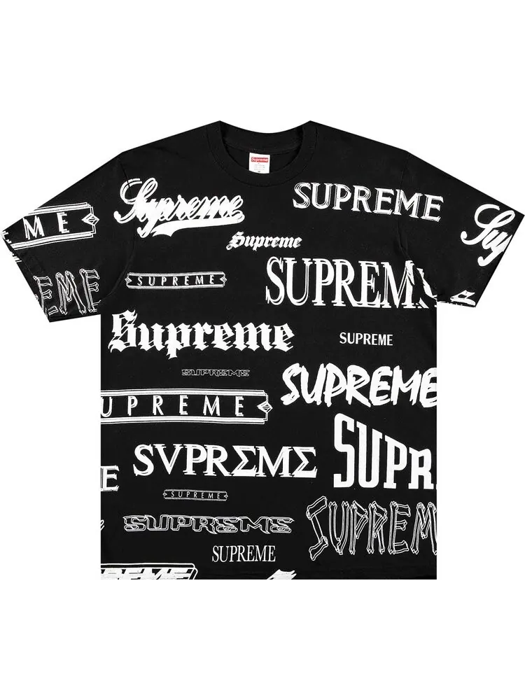 Футболка Supreme Multi Logo Tee 'Black' — изображение 1 из 2, черный