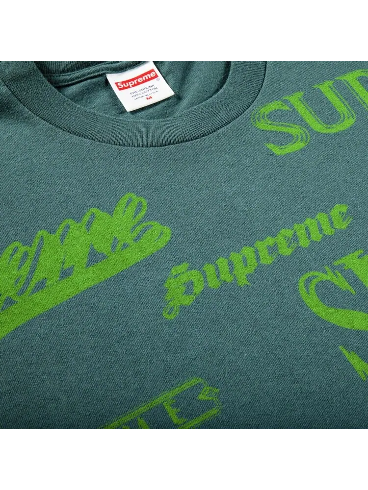 Футболка Supreme Multi Logo Tee 'Dark Teal' — изображение 2 из 2, бирюзовый