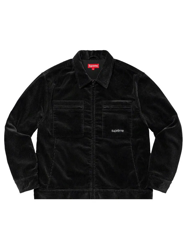 Куртка Supreme Corduroy Zip Jacket — изображение 1 из 2, черный