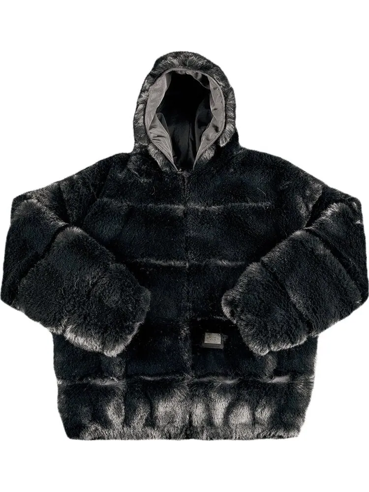 Куртка Supreme x WTAPS Faux Fur Hooded Jacket 'Black' — изображение 1 из 2, черный