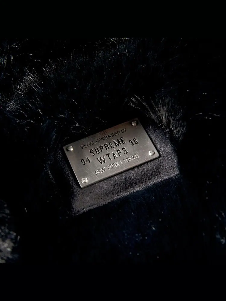 Куртка Supreme x WTAPS Faux Fur Hooded Jacket 'Black' — изображение 2 из 2, черный