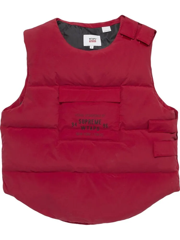 Жилет Supreme x WTAPS Tactical Down Vest 'Red' — изображение 1 из 3, красный