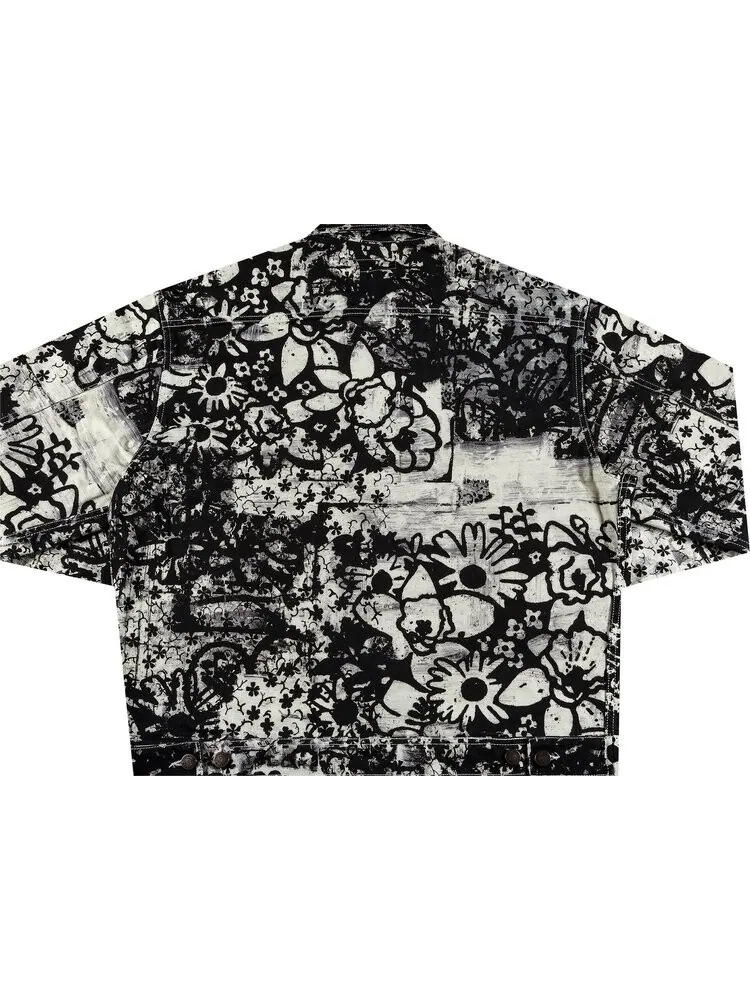 Куртка Supreme x Christopher Wool Denim Work Jacket 'Black' — изображение 2 из 3, черный