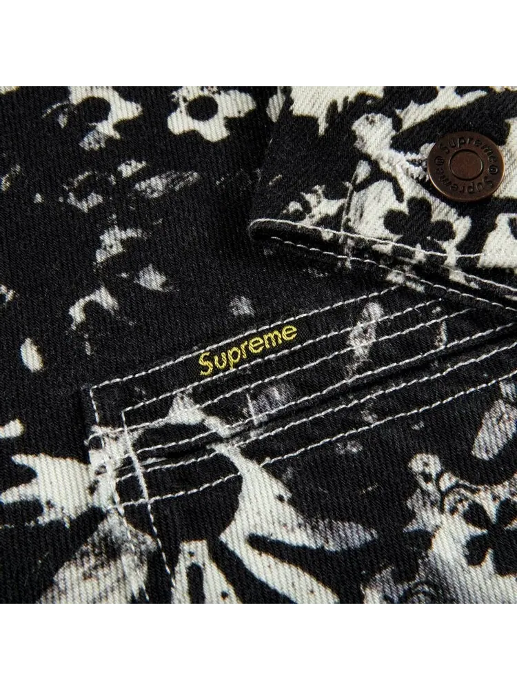 Куртка Supreme x Christopher Wool Denim Work Jacket 'Black' — изображение 3 из 3, черный