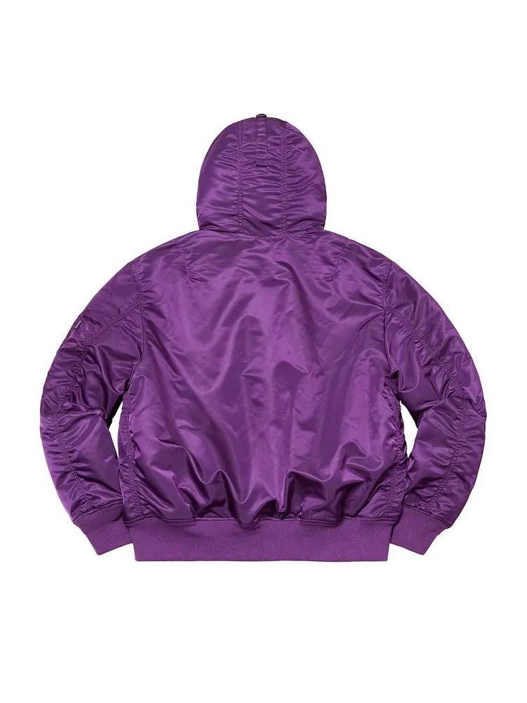 Куртка Supreme Hooded MA-1 — изображение 2 из 2, фиолетовый