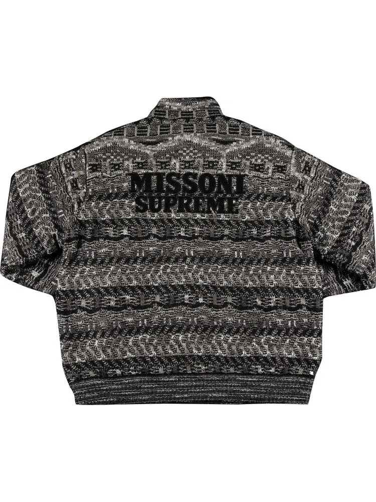 Куртка Supreme x Missoni Reversible Knit Jacket 'Black' — изображение 2 из 3, черный