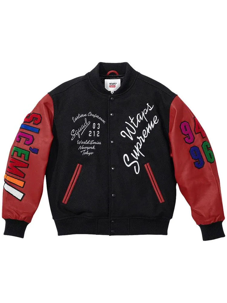 Куртка Supreme x WTAPS Varsity Jacket — изображение 1 из 2, черный