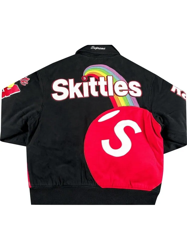Куртка Supreme x Skittles x Mitchell & Ness Varsity — изображение 2 из 3, черный