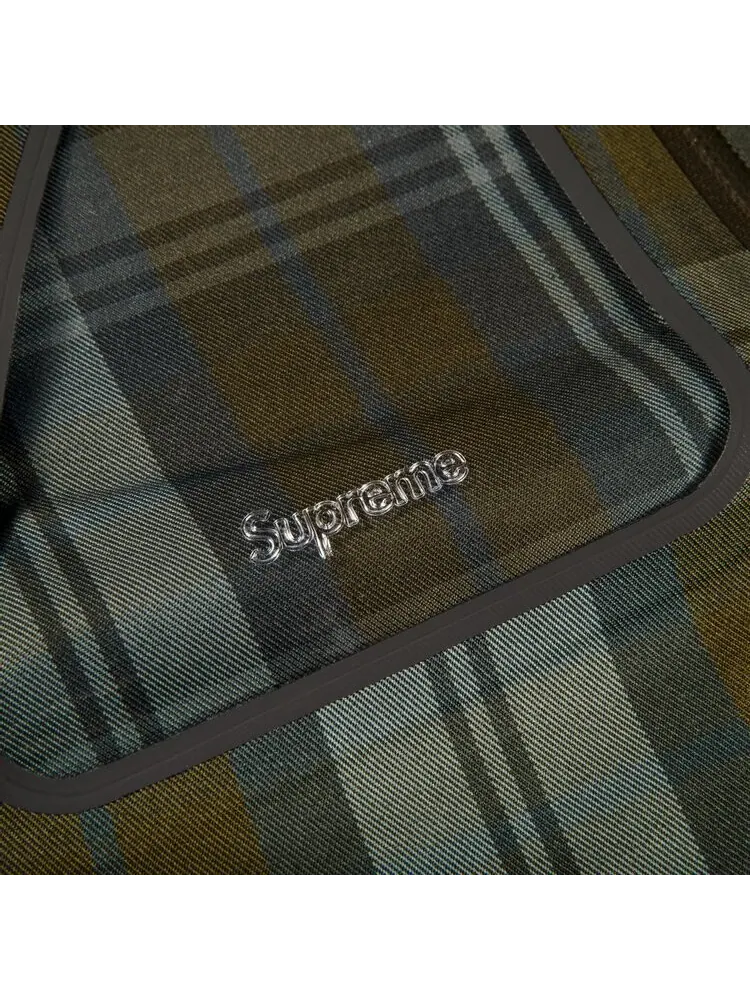 Куртка Supreme GORE-TEX Tech Shell Jacket 'Olive Plaid' — изображение 2 из 2, зеленый
