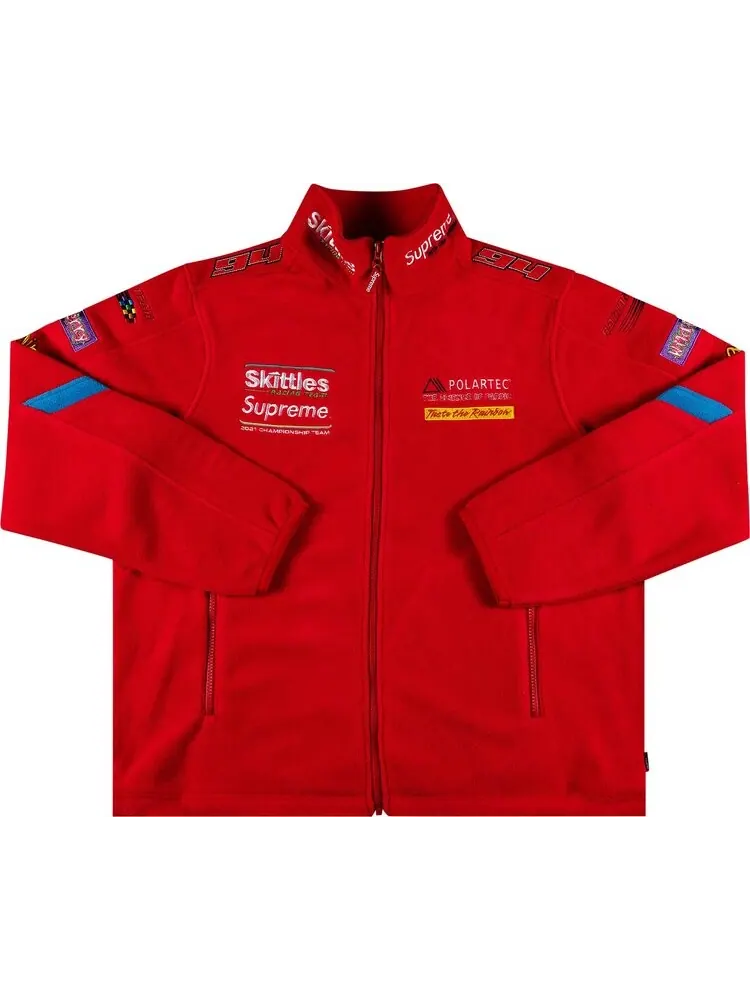 Куртка Supreme x Skittles x Polartec Jacket 'Red' — изображение 1 из 3, красный