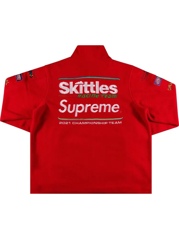 Куртка Supreme x Skittles x Polartec Jacket 'Red' — изображение 2 из 3, красный