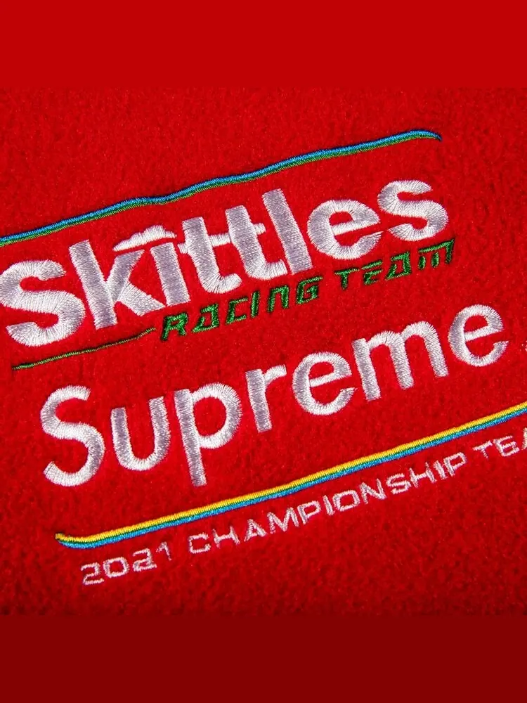 Куртка Supreme x Skittles x Polartec Jacket 'Red' — изображение 3 из 3, красный