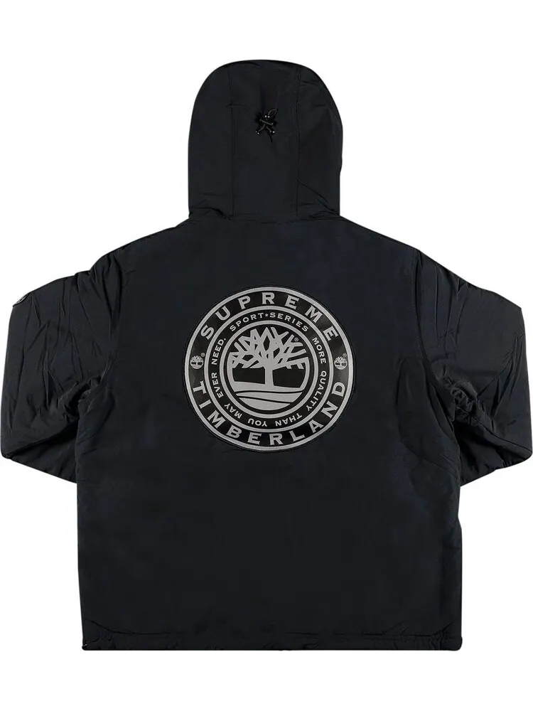Куртка Supreme x Timberland Reversible Ripstop Jacket 'Black' — изображение 2 из 5, черный