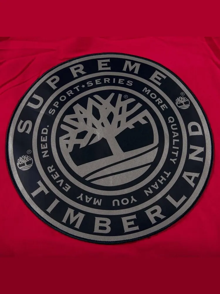 Куртка Supreme x Timberland Reversible Ripstop Jacket 'Burgundy' — изображение 5 из 5, красный