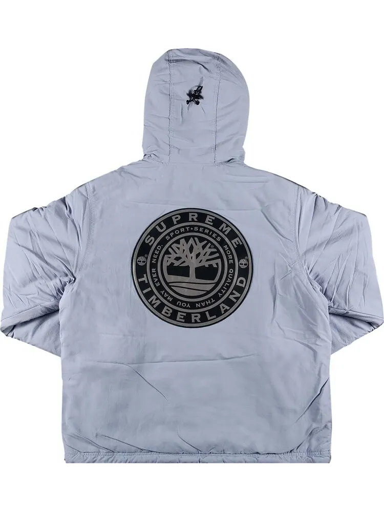 Куртка Supreme x Timberland Reversible Ripstop Jacket 'Dusty Blue' — изображение 2 из 5, синий