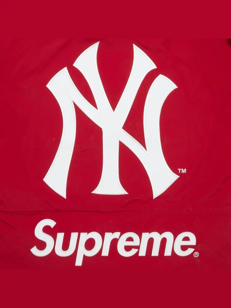 Куртка Supreme x New York Yankees GORE-TEX 700-Fill Down Jacket 'Red' — изображение 3 из 3, красный