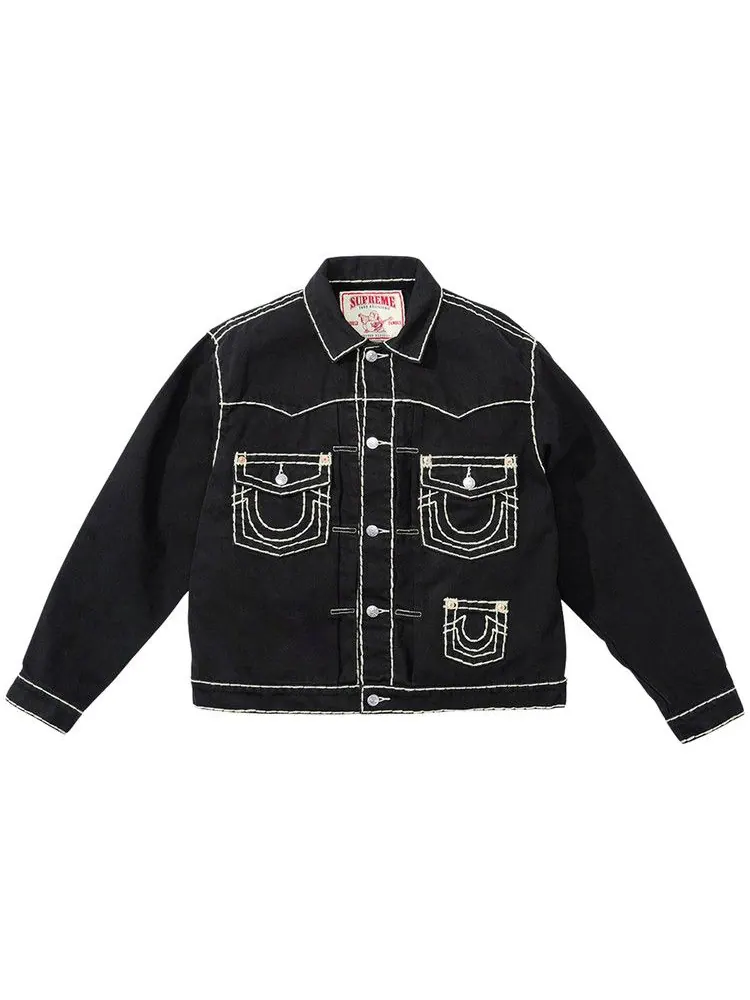 Куртка Supreme x True Religion Denim Trucker Jacket — изображение 1 из 1, черный