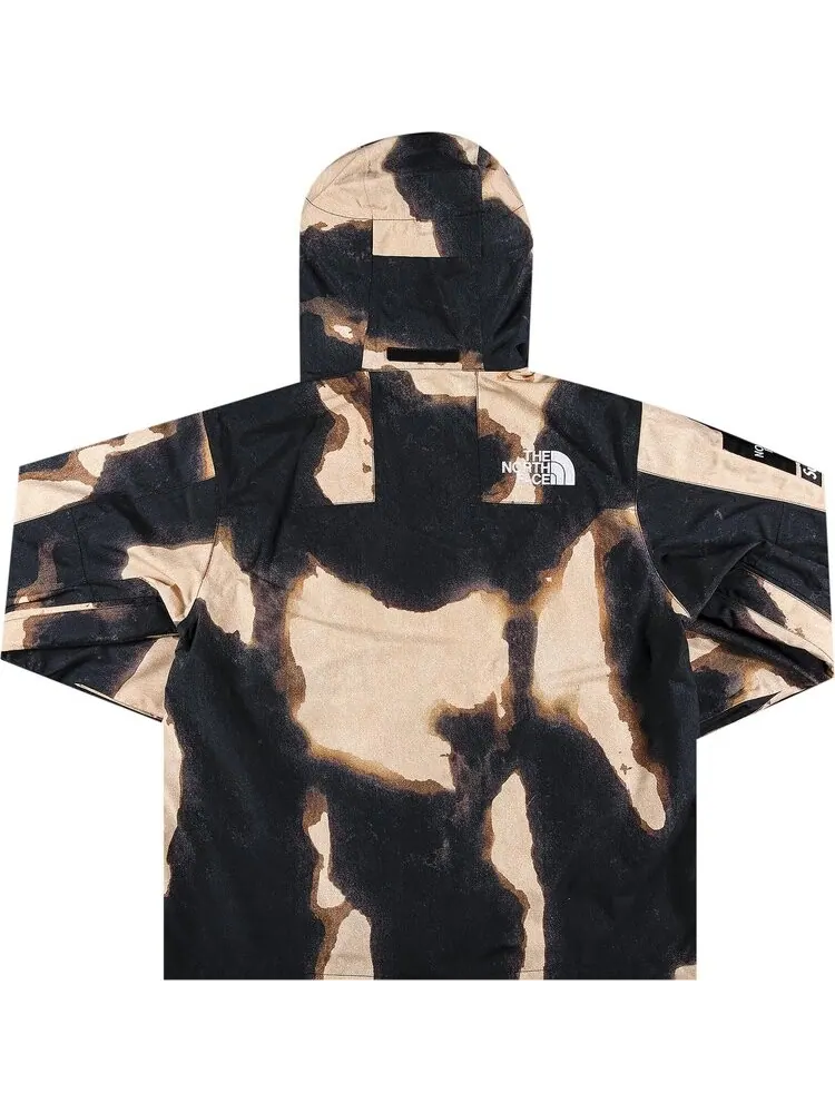 Куртка Supreme x The North Face Bleached Denim Print Mountain Jacket 'Black' — изображение 2 из 3, черный