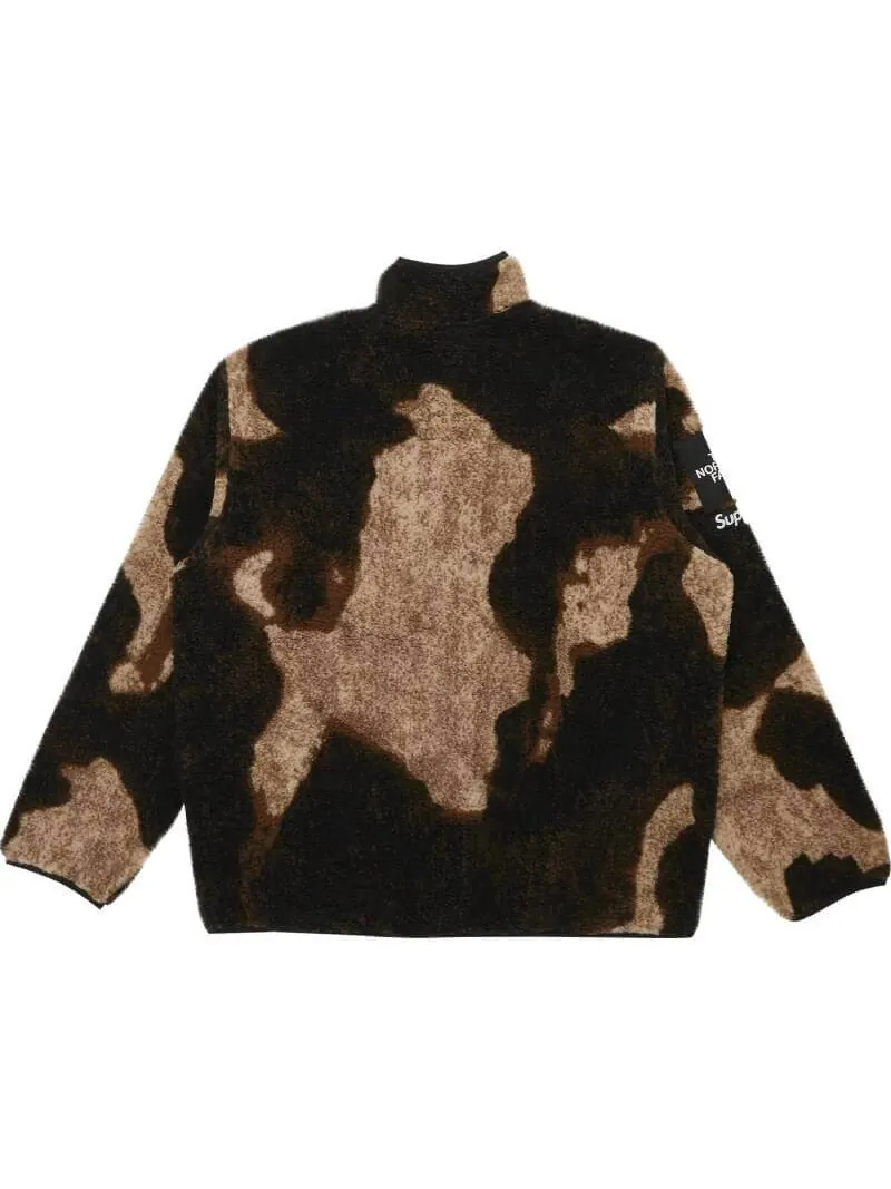 Куртка Supreme x The North Face Bleached Denim Print Fleece — изображение 2 из 3, черный