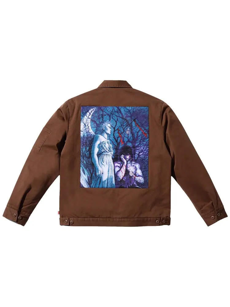 Куртка Supreme x The Crow Work Jacket 'Brown' — изображение 2 из 2, коричневый