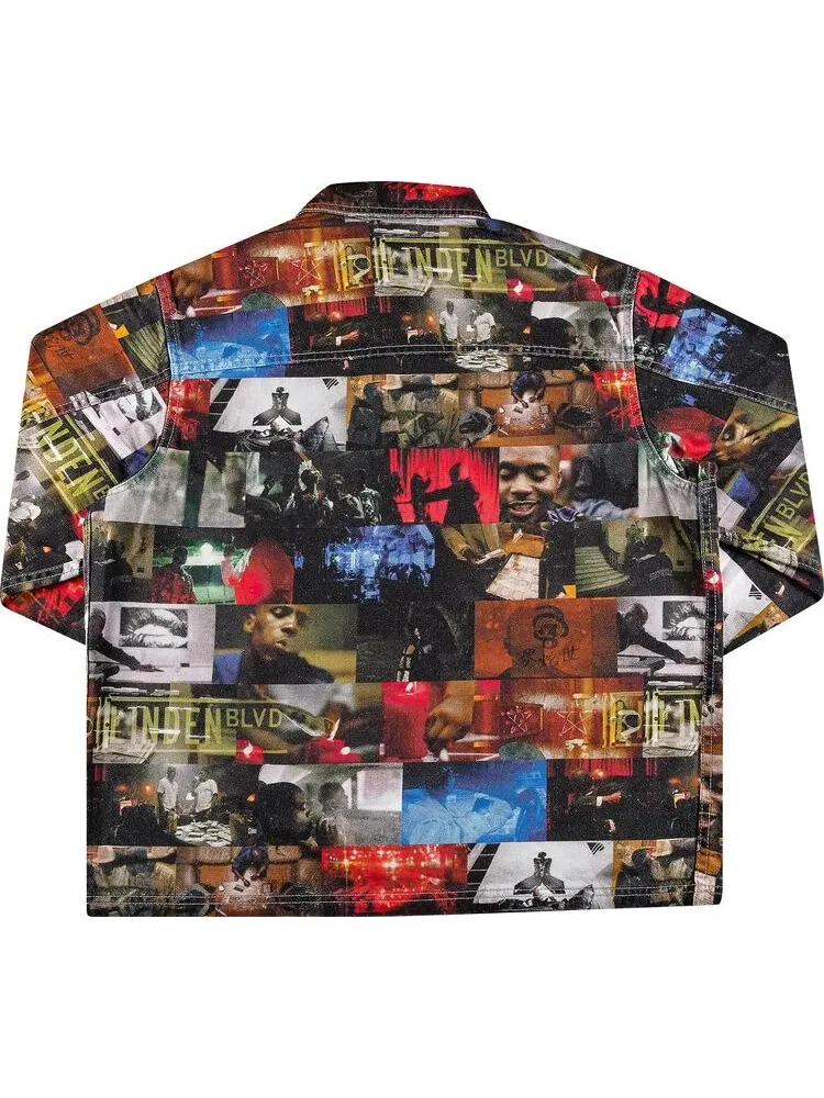 Пальто Supreme Nas and DMX Collage Denim Chore Coat 'Multicolor' — изображение 2 из 3, мульти