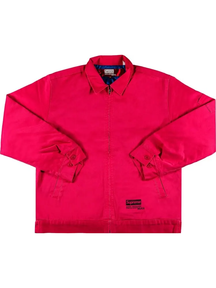 Куртка Supreme x Junya Watanabe x Comme des Garçons MAN Printed Work Jacket 'Bright Pink' — изображение 1 из 3, розовый