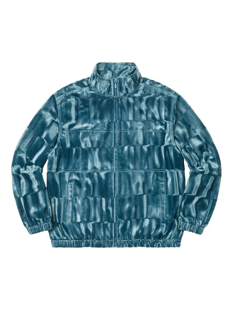 Спортивная куртка Supreme Velour Track Jacket — изображение 1 из 1, серый