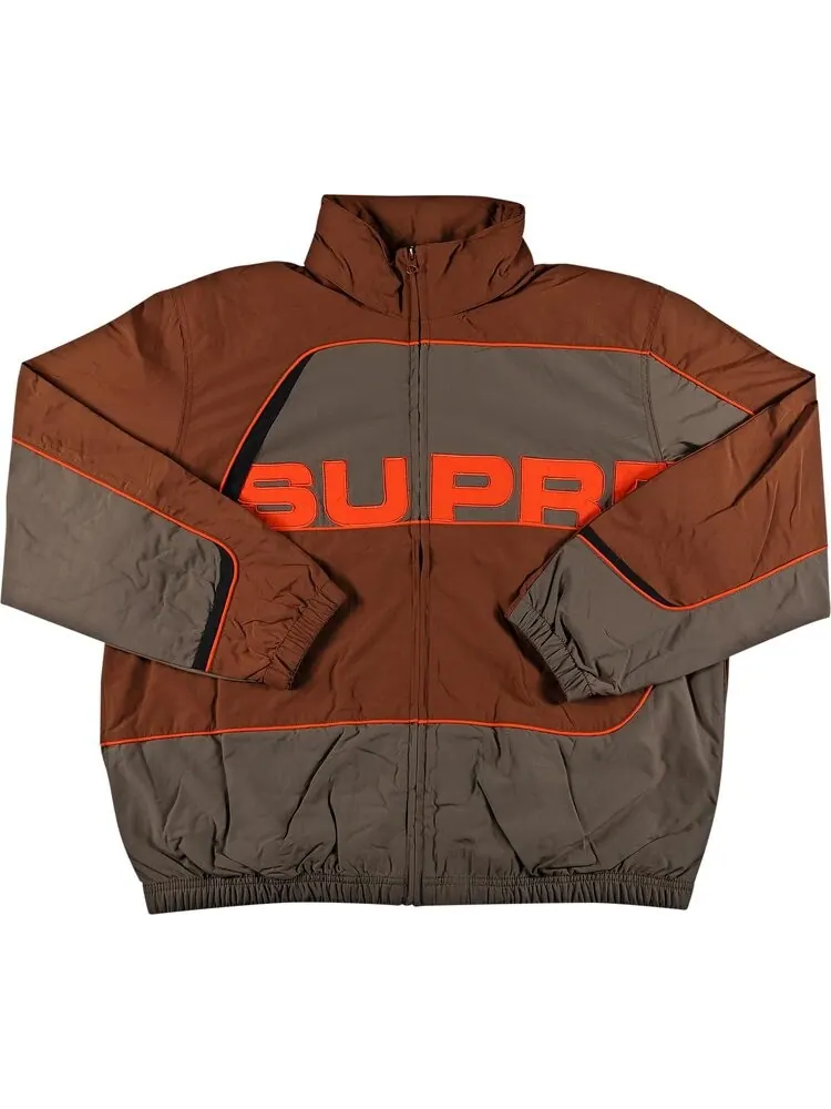 Куртка Supreme S Paneled Track Jacket 'Brown' — изображение 1 из 3, коричневый