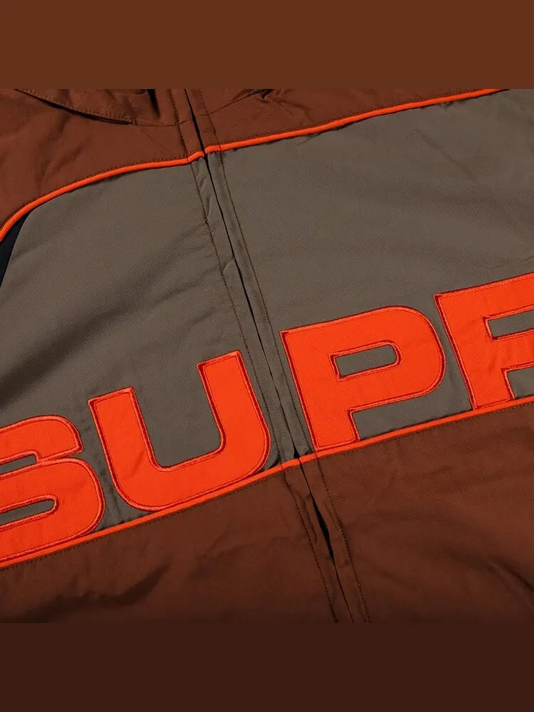 Куртка Supreme S Paneled Track Jacket 'Brown' — изображение 3 из 3, коричневый