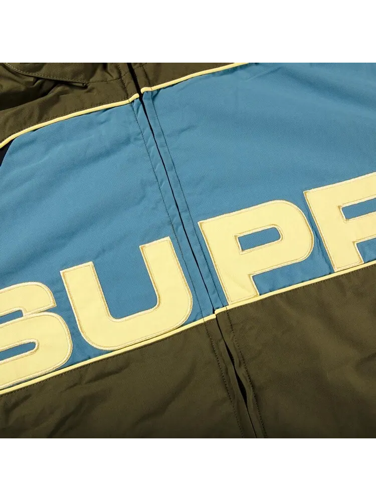 Куртка Supreme S Paneled Track Jacket Olive — изображение 3 из 3, зеленый