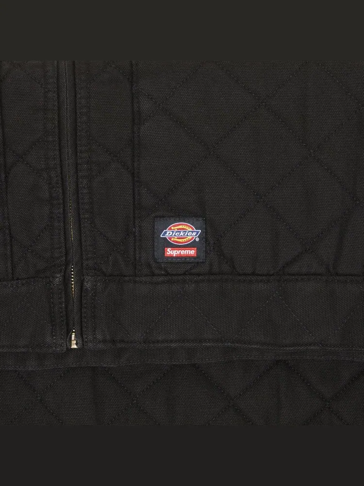 Куртка Supreme x Dickies Quilted Work Jacket 'Black' — изображение 3 из 3, черный