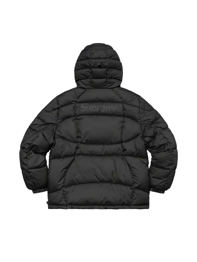 Куртка Supreme Warp Hooded Puffy Jacket 'Black' — изображение 2 из 2, черный