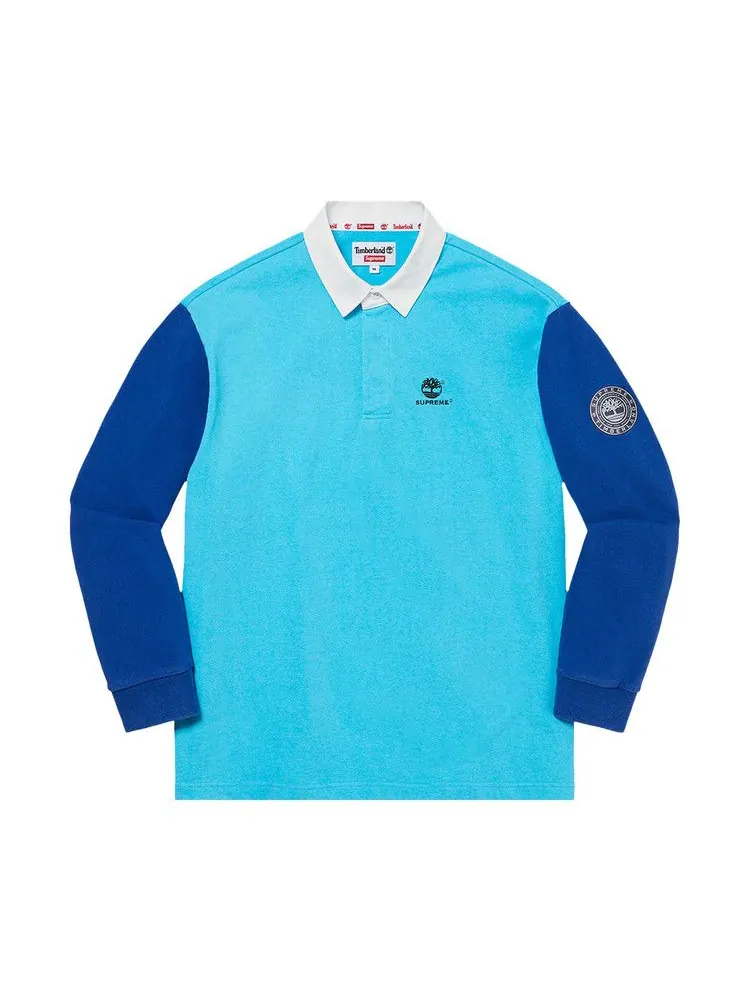 Поло Supreme x Timberland Rugby 'Bright Blue' — изображение 1 из 2, синий