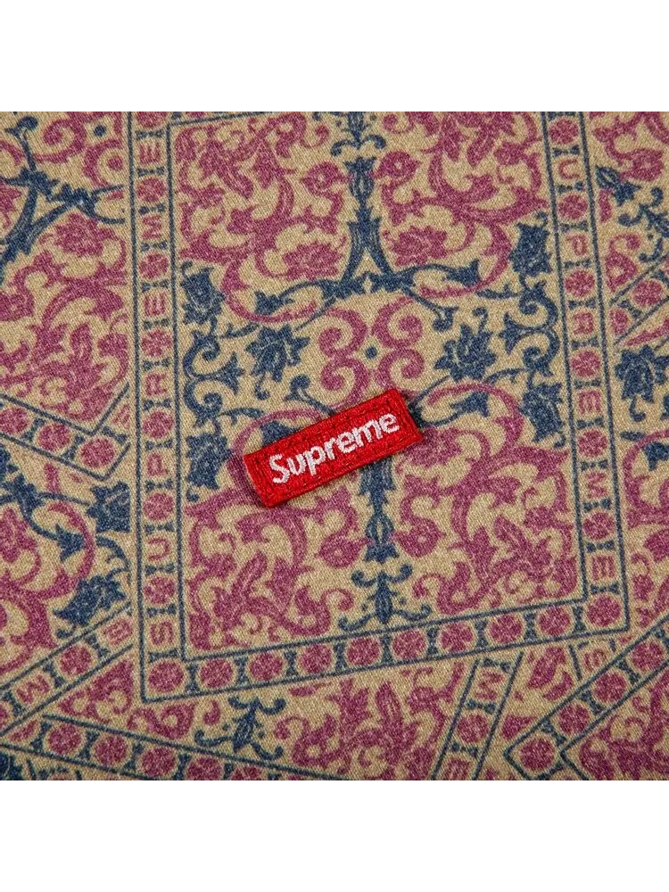 Футболка Supreme Small Box Tee 'Khaki Floral Cards' — изображение 2 из 2, мульти