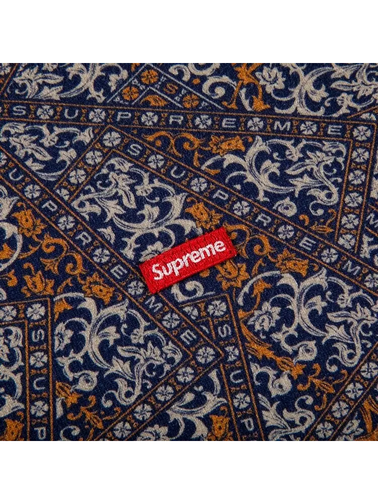 Футболка Supreme Small Box Tee 'Navy Floral Cards' — изображение 2 из 2, мульти