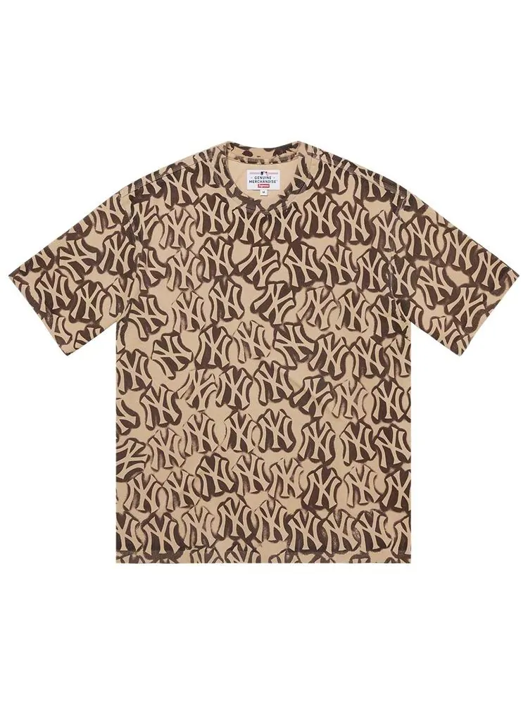 Топ Supreme x New York Yankees Airbrush Short-Sleeve Top Clay — изображение 1 из 2, глина