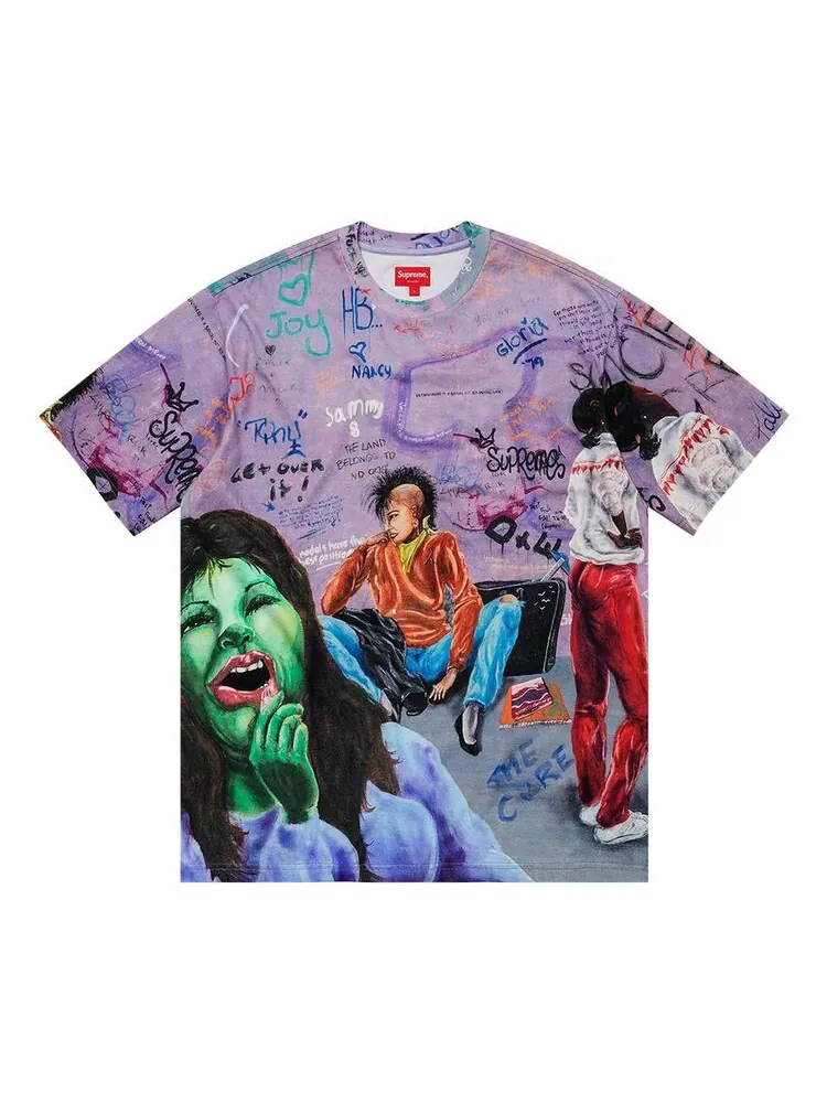 Топ Supreme x Lady Pink Short-Sleeve Top Multicolor — изображение 1 из 2, мульти