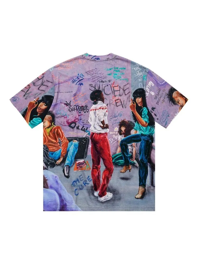 Топ Supreme x Lady Pink Short-Sleeve Top Multicolor — изображение 2 из 2, мульти