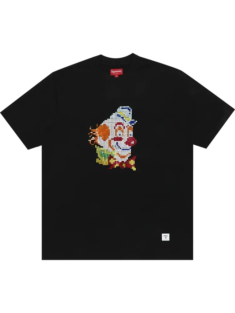 Футболка Supreme Clown Sequin Short-Sleeve Top 'Black' — изображение 1 из 1, черный
