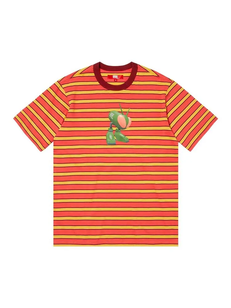 Топ Supreme x Junya Watanabe x Comme des Garçons MAN Stripe Short-Sleeve Top Dark Red — изображение 1 из 2, темный красный