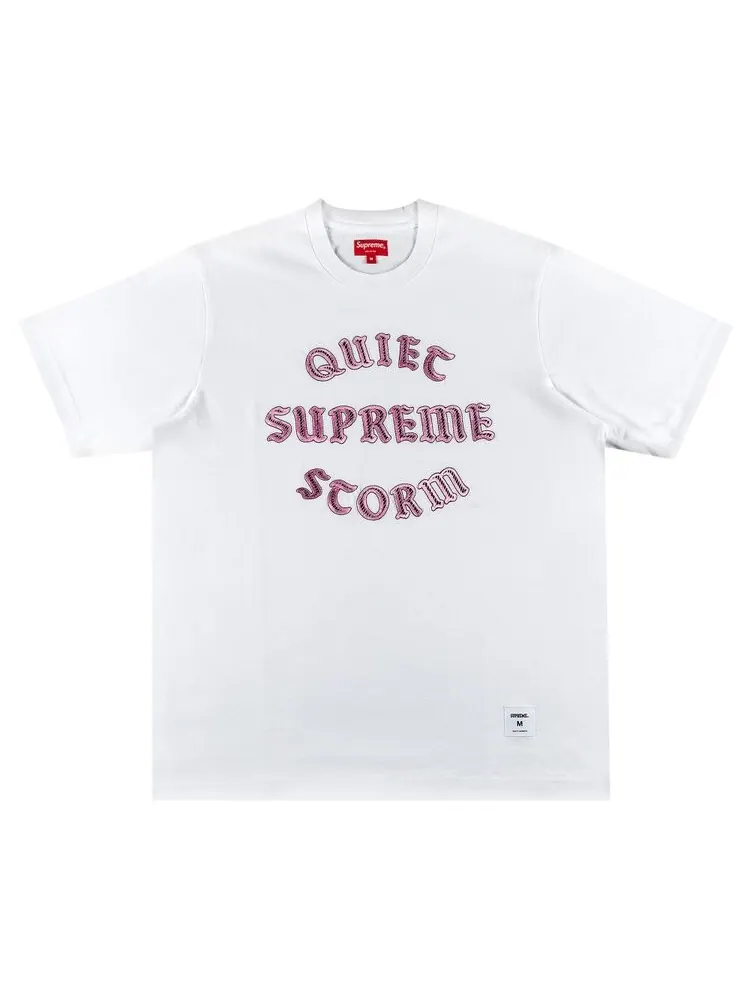 Футболка Supreme Quiet Storm Short-Sleeve Top 'White' — изображение 1 из 2, белый