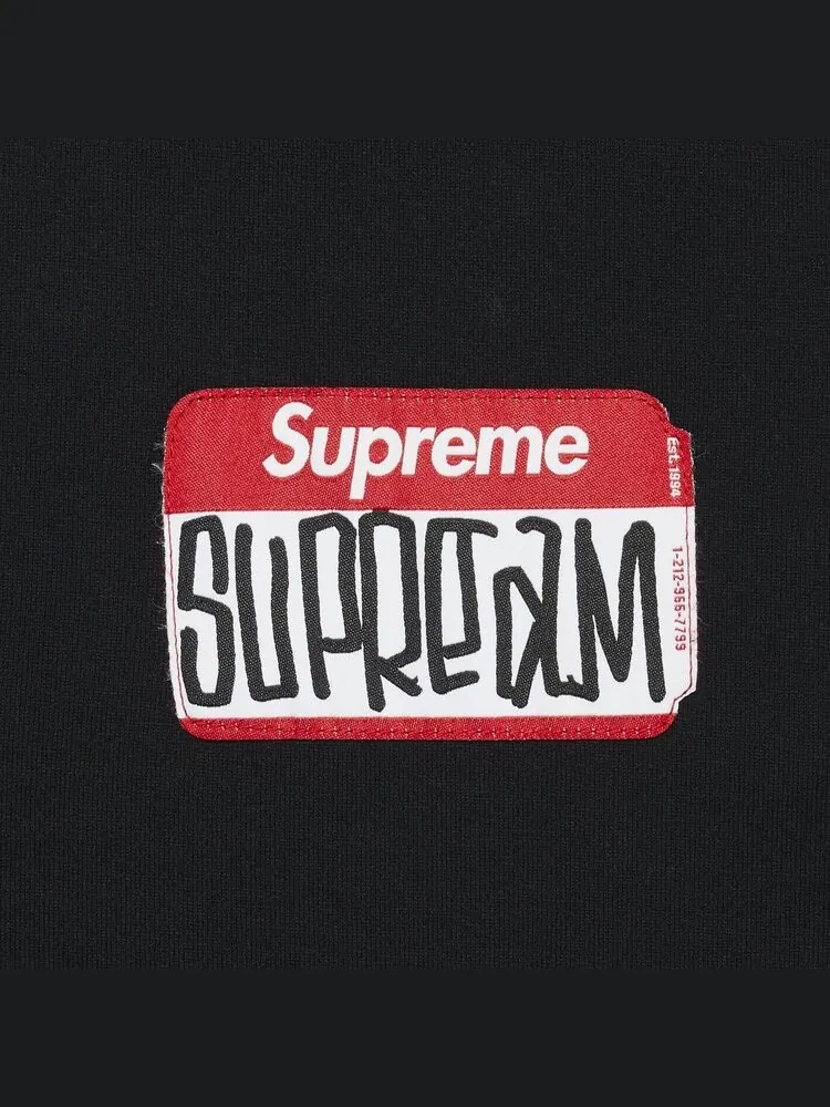 Футболка Supreme Gonz Nametag Short-Sleeve Top 'Black' — изображение 3 из 3, черный