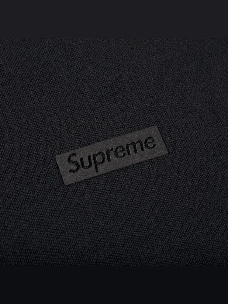 Футболка Supreme High Density Small Box Short-Sleeve Top 'Black' — изображение 2 из 3, черный